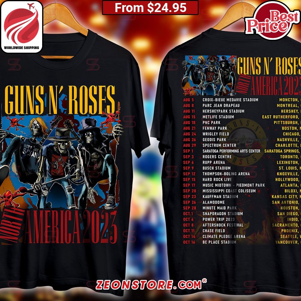 Guns N' Roses North America 2023 Shirt