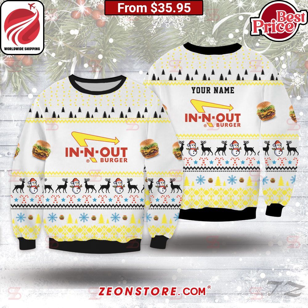 In-N-Out Burger Custom Christmas Sweater