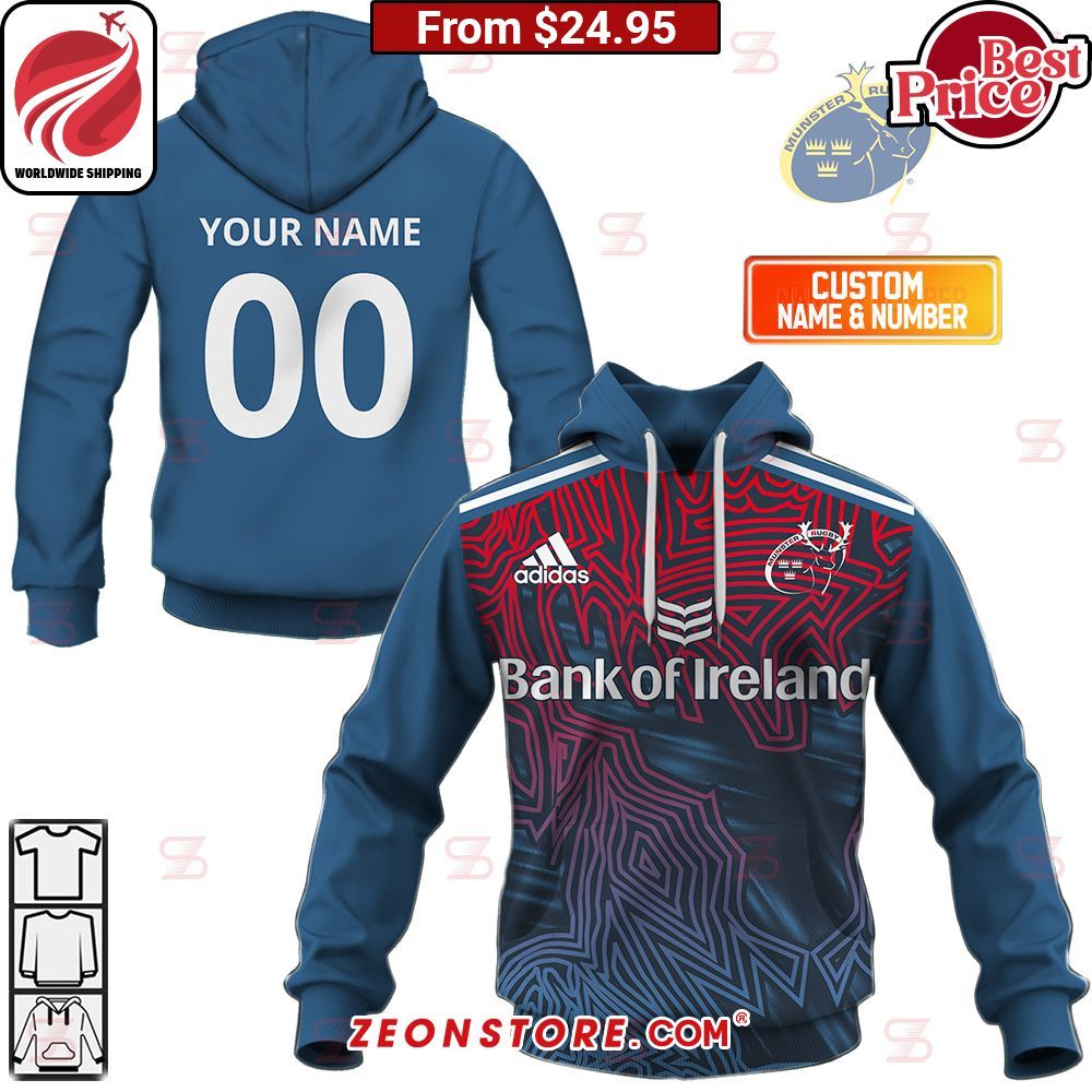 IRFU Munster Rugby 2023 Away Jersey Style Custom Shirt