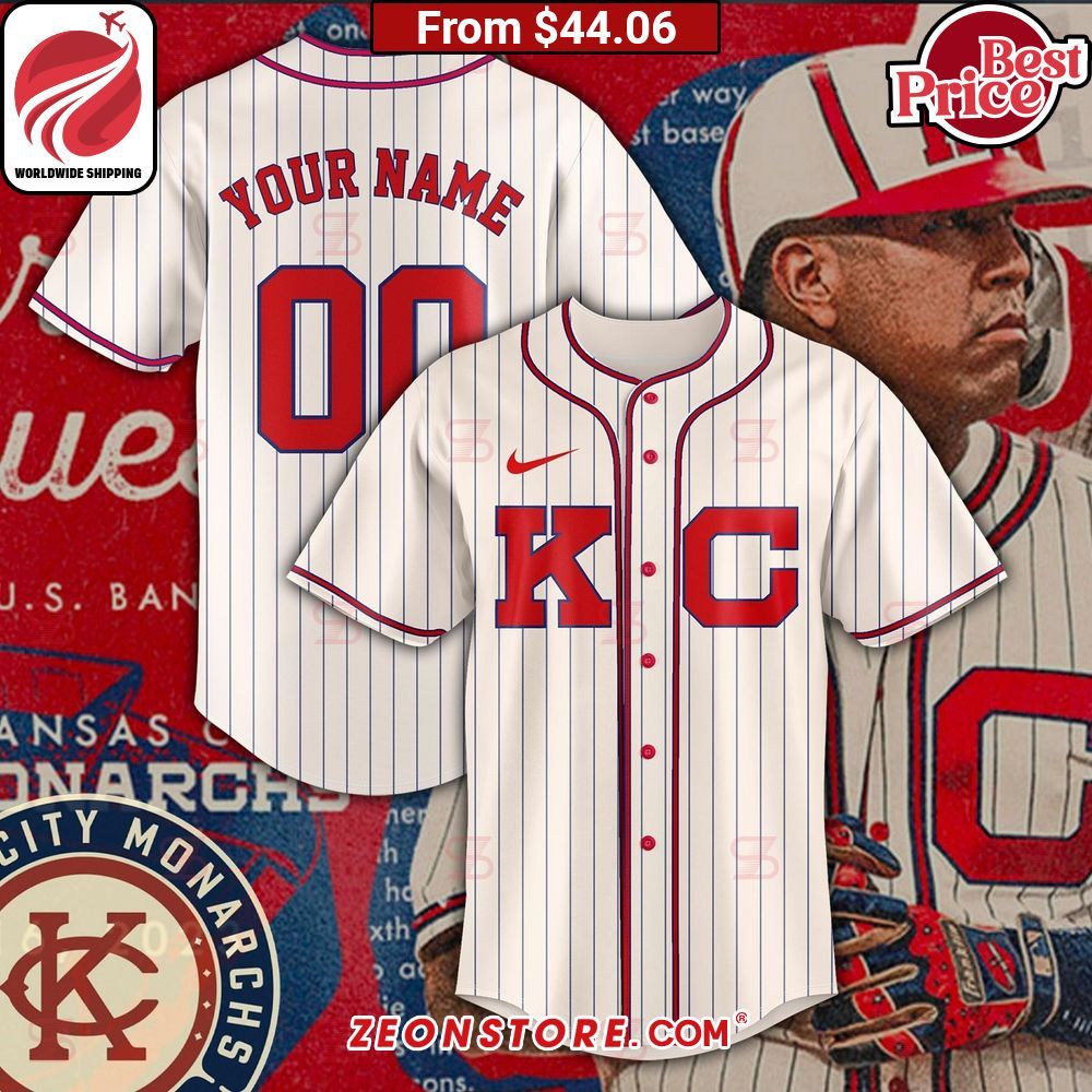 Kansas City Monarchs Custom Baseball Jersey