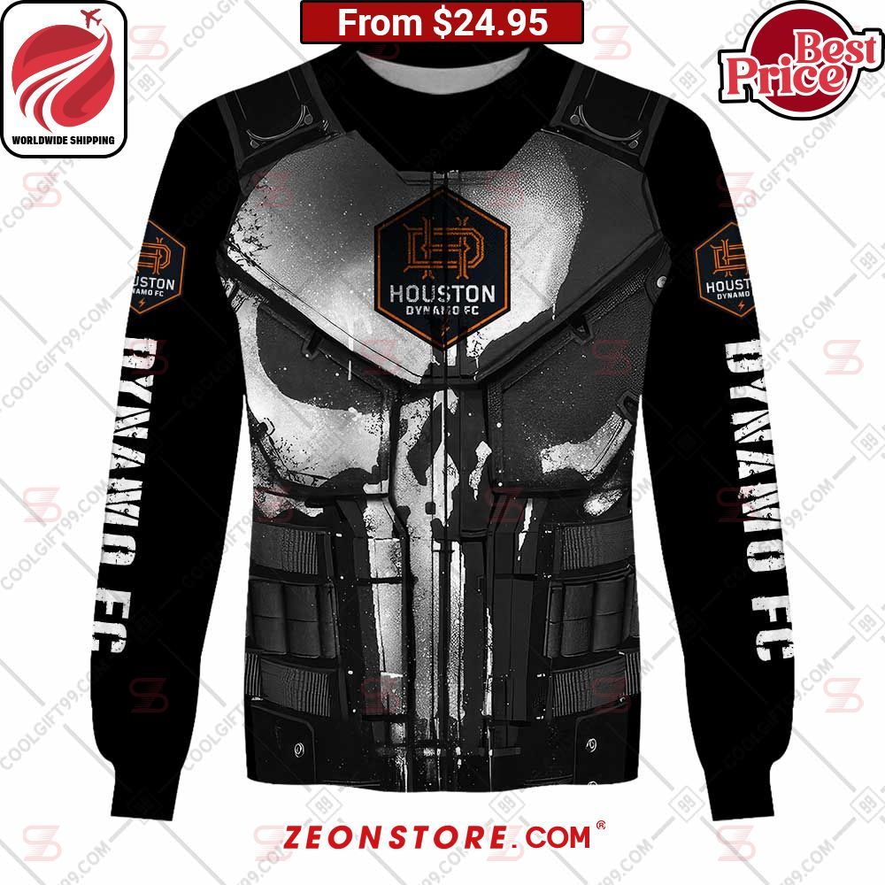 MLS Punisher Skull Houston Dynamo FC Custom Hoodie