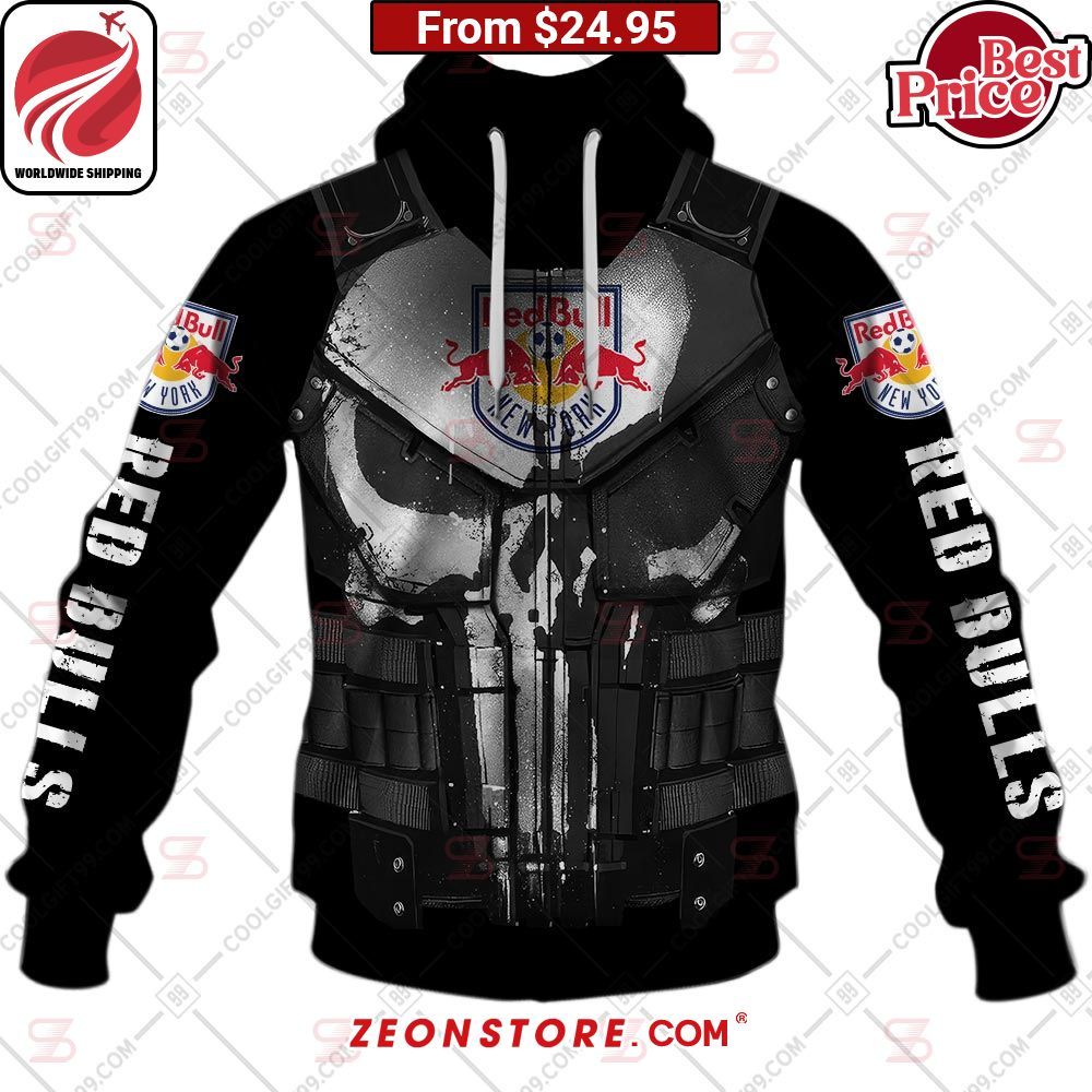 MLS Punisher Skull New York Red Bulls Custom Hoodie