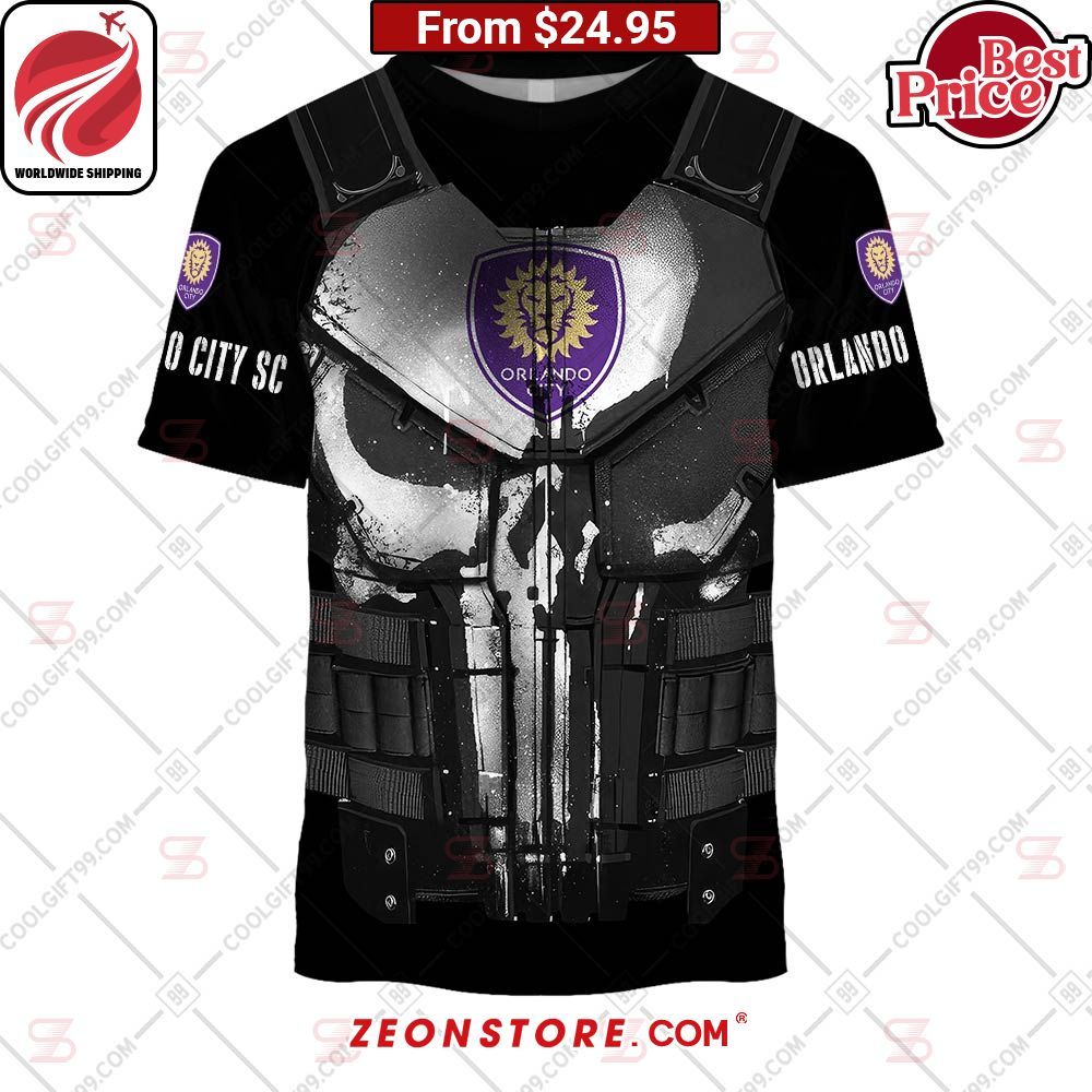 MLS Punisher Skull Orlando City SC Custom Hoodie