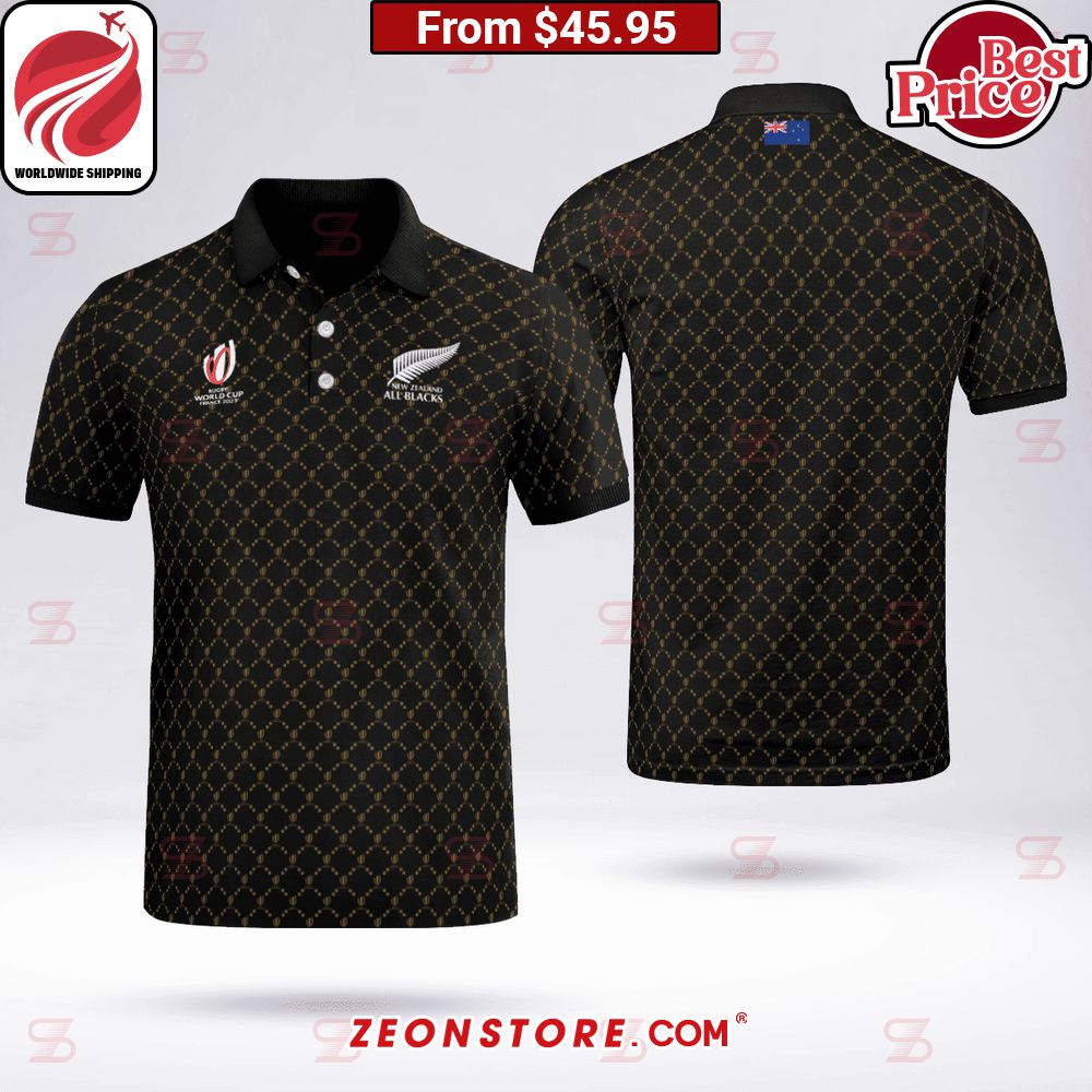 New Zealand Rugby Rugby World Cup 2023 Polo Shirt - Zeonstore - Global ...