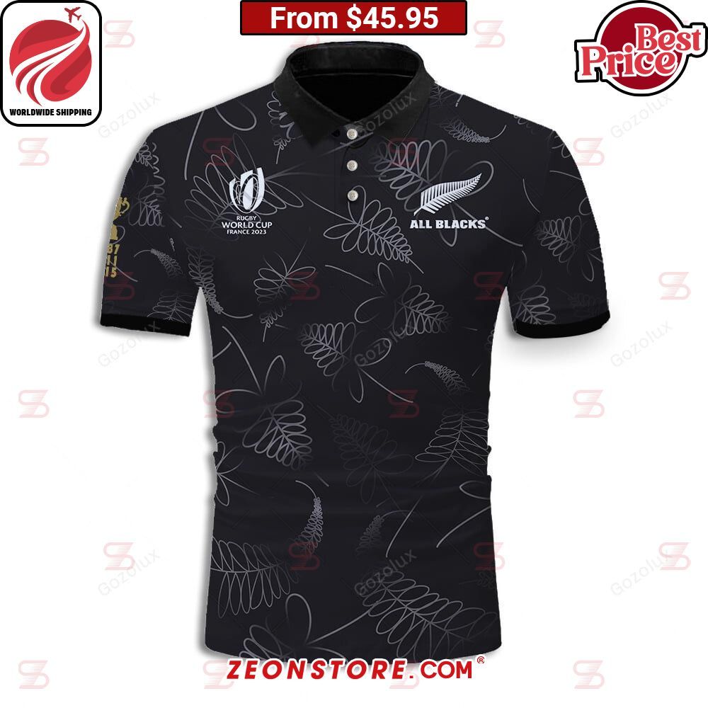 New Zealand Rugby World Cup France 2023 Polo Shirt