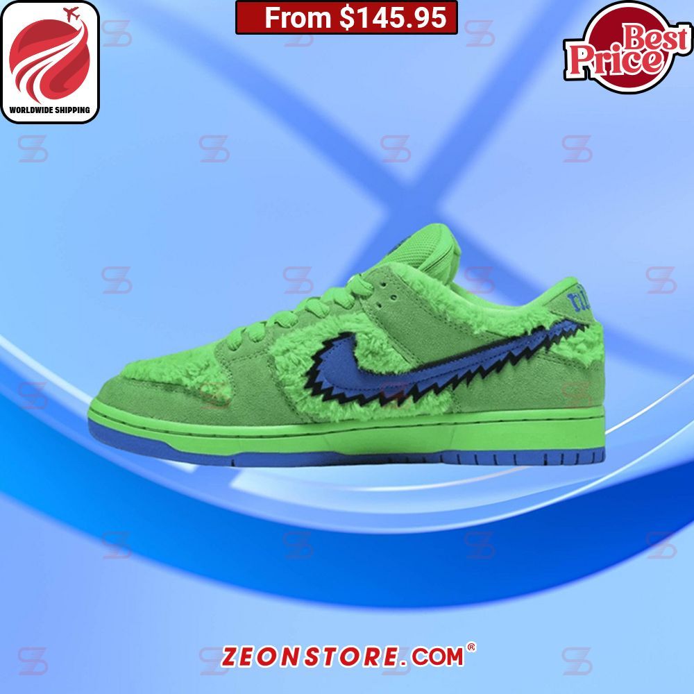 Nike SB Dunk Low Grateful Dead Bears Green Sneaker