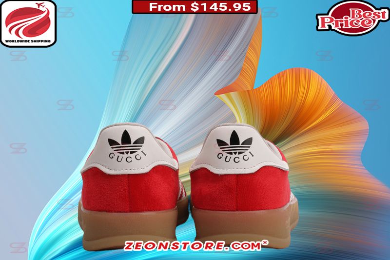 Blue Gucci Adidas Gazelle Shoes - Zeonstore - Global Delivery