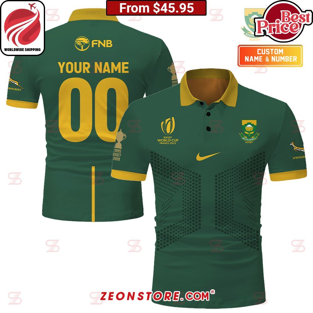 Rugby World Cup 2023 Springboks South Africa Rugby Custom Polo Shirt
