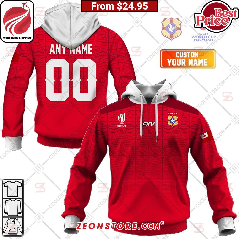 Rugby World Cup 2023 Tonga Home Jersey Hoodie