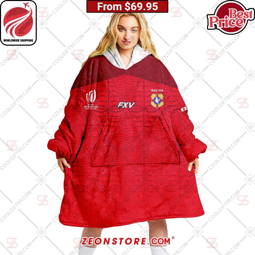 Rugby World Cup 2023 Tonga Home Jersey Hoodie Blanket