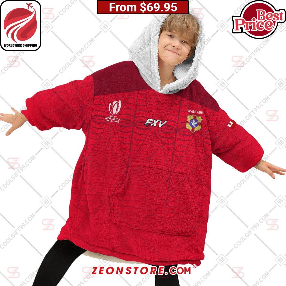 Rugby World Cup 2023 Tonga Home Jersey Hoodie Blanket
