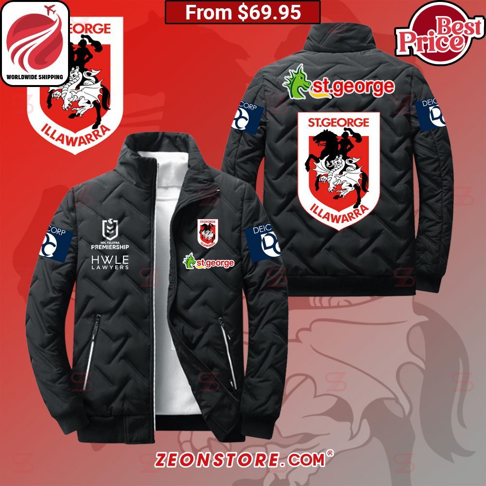 St George Illawarra Dragons NRL Puffer Jacket