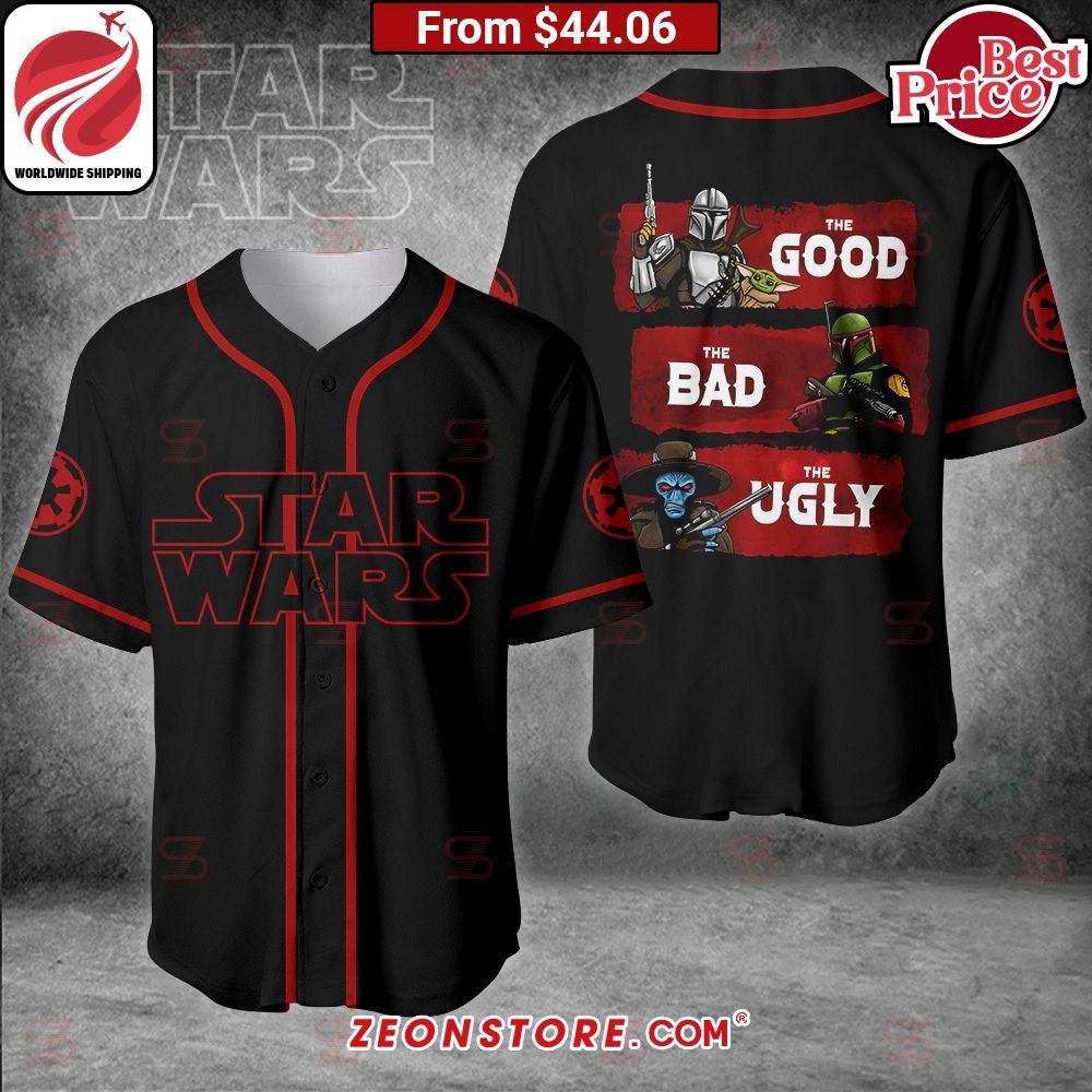 Star War Good Bad Ugly Baseball Jersey