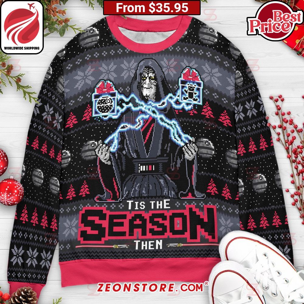 Tis The Season, Then Palpatine Darth Sidious Star Wars Ugly Christmas Sweater