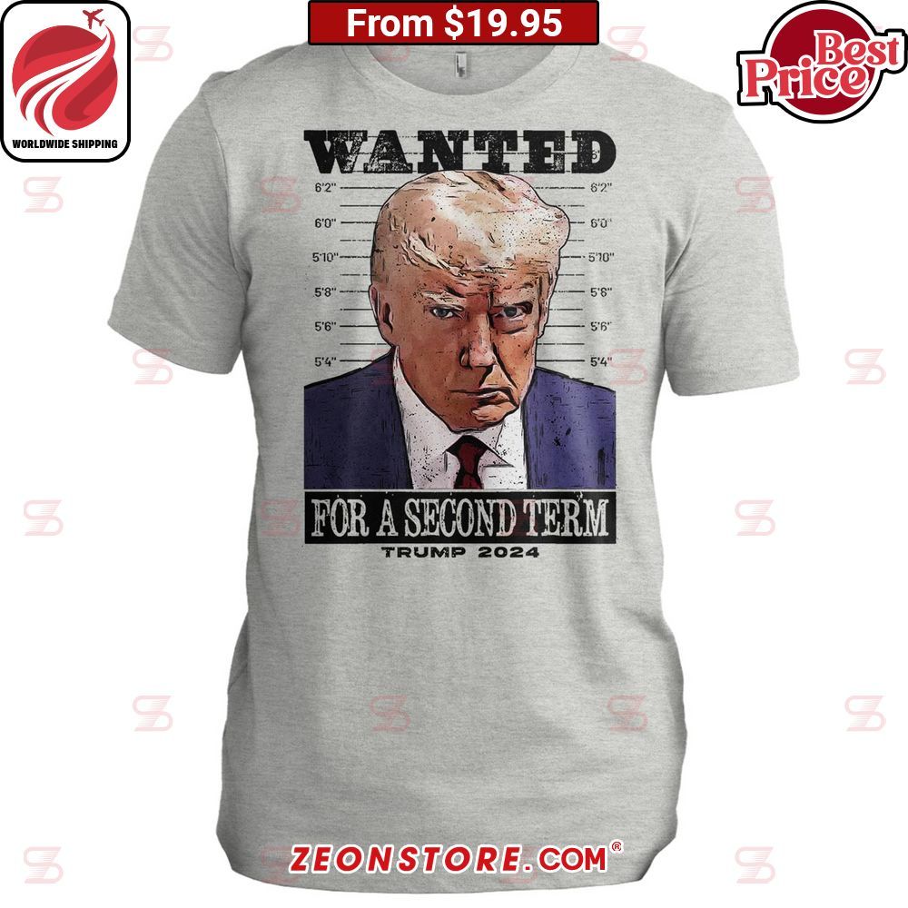 Trump 2024 Wanted For a Second Term Hoodie Shirt