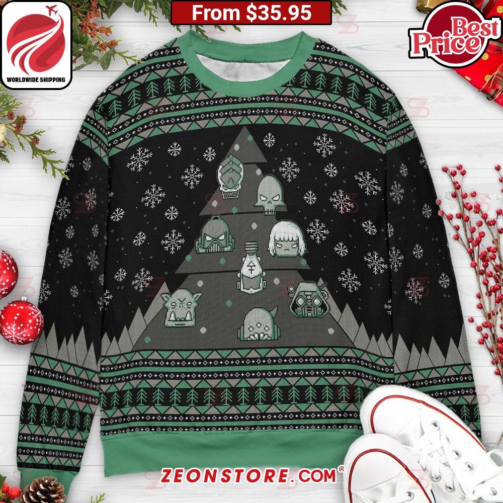 Warhammer 40k Christmas Tree Ugly Christmas Sweater