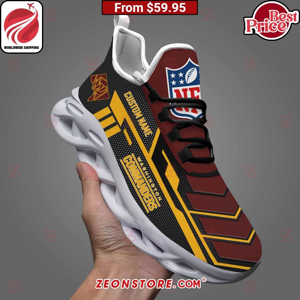 Washington Commanders NFL Custom Clunky Max Soul Shoes