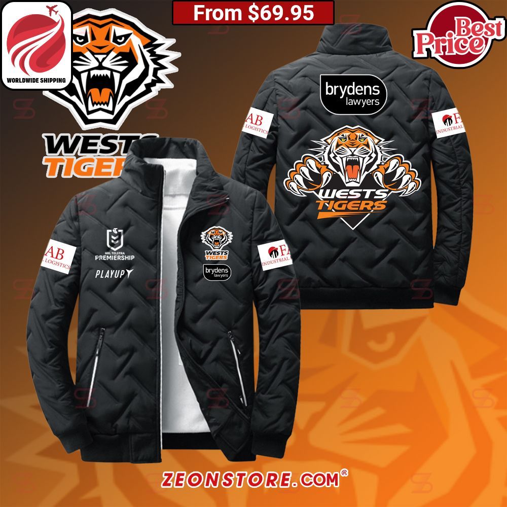 Wests Tigers NRL Puffer Jacket