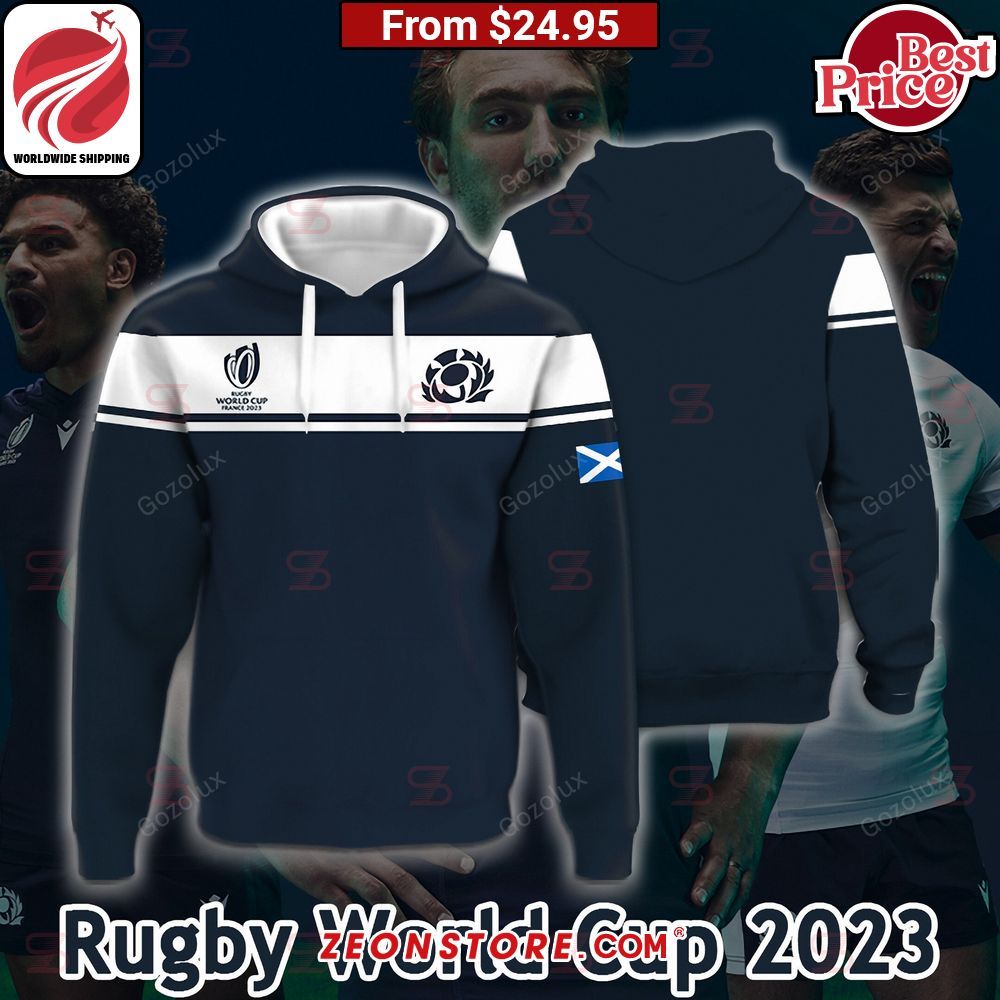 World Cup France 2023 Scotland Rugby Shirt Hoodie
