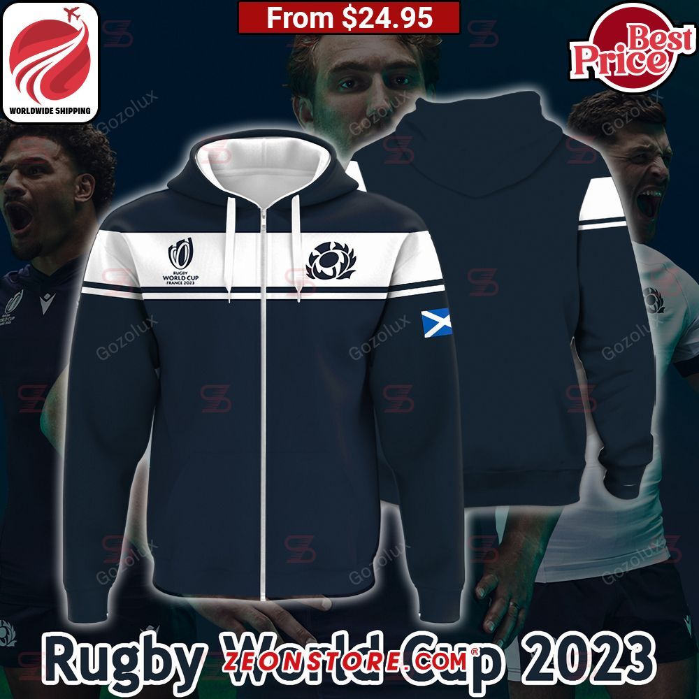 World Cup France 2023 Scotland Rugby Shirt Hoodie