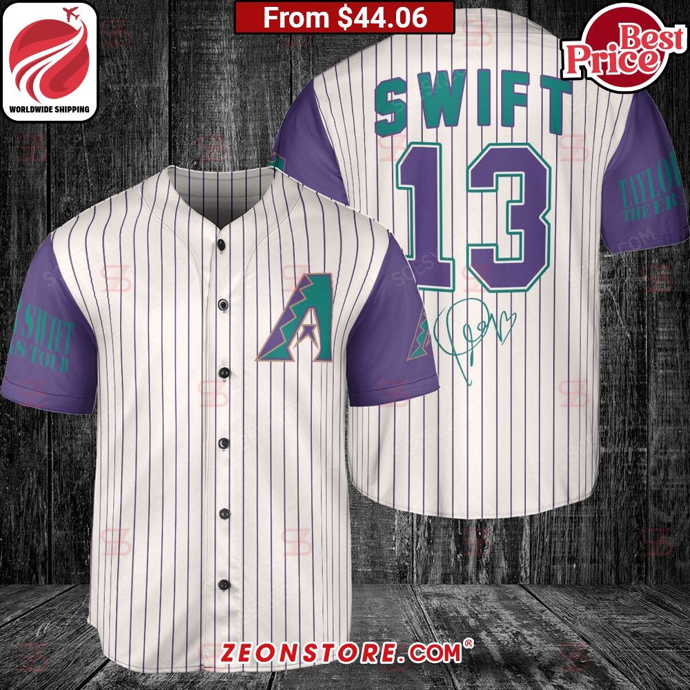 Arizona Diamondbacks Taylor Swift The Eras Tour MLB Baseball Jersey