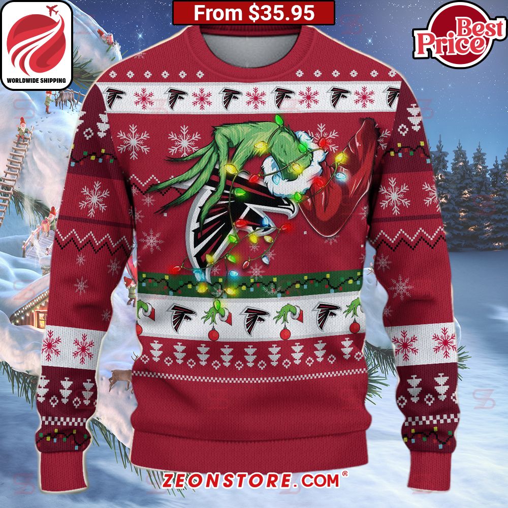 Atlanta Falcons Grinch Christmas Sweater