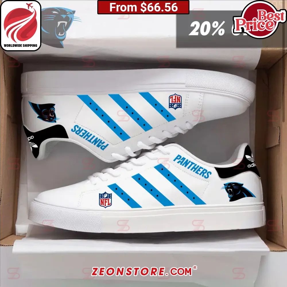 Carolina Panthers NFL Stan Smith Low Top Shoes