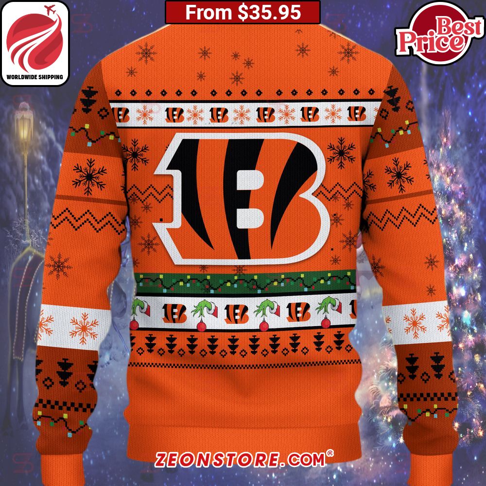 Cincinnati Bengals Grinch Christmas Sweater