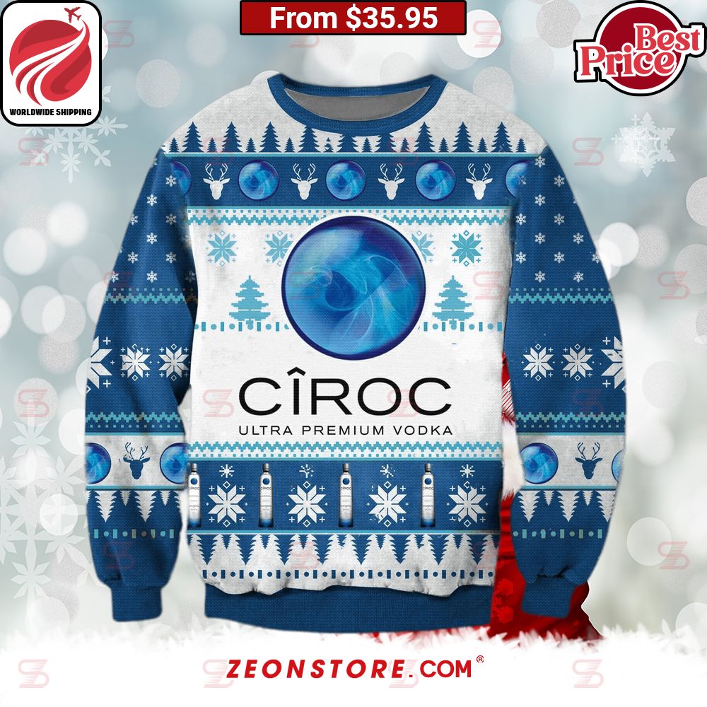 Ciroc Ultra Premium Vodka Christmas Sweater