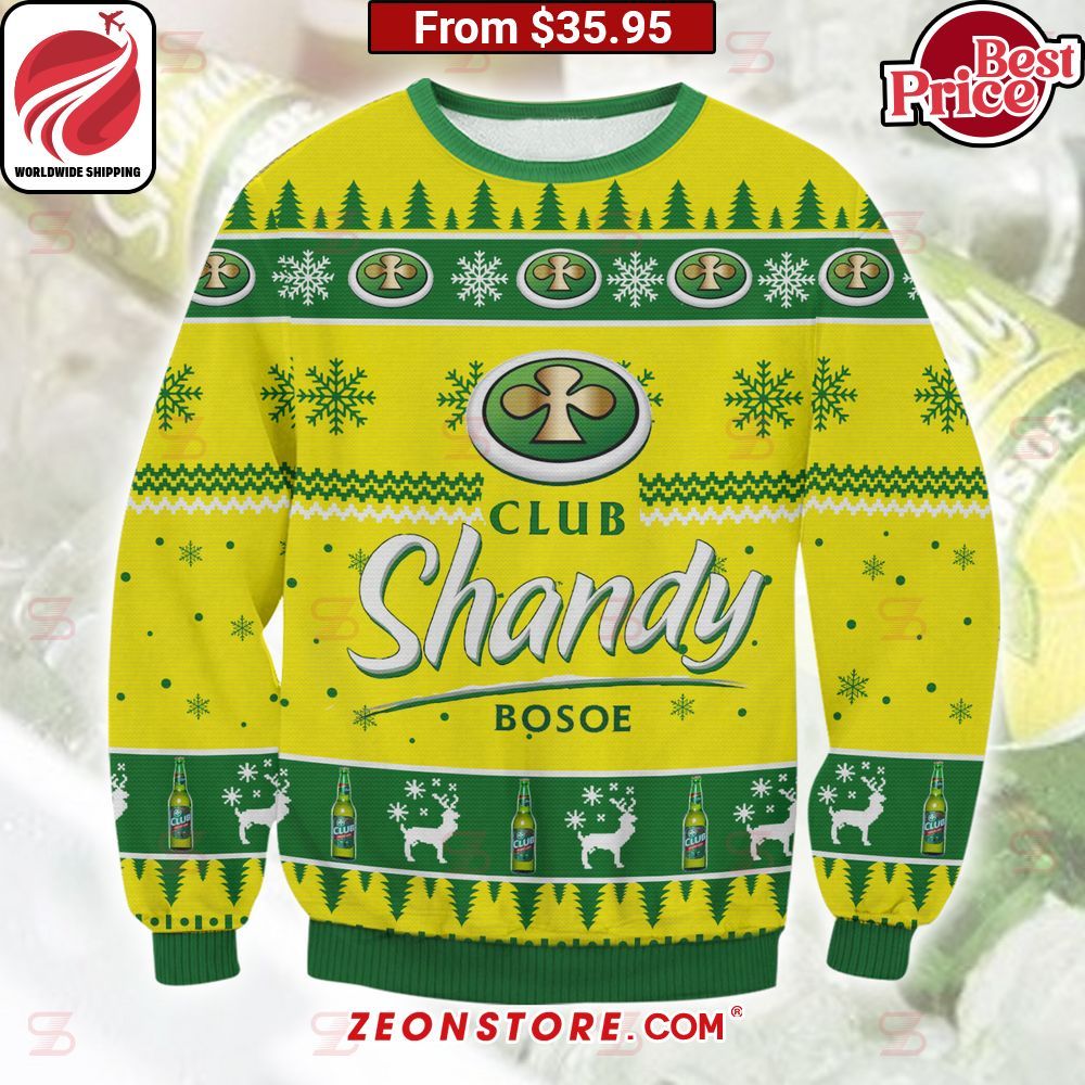 Club Shandy Bosoe Beer Ugly Sweater