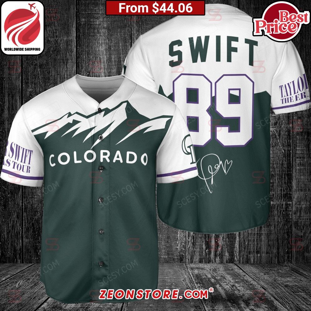 Colorado Rockies Taylor Swift The Eras Tour Baseball Jersey
