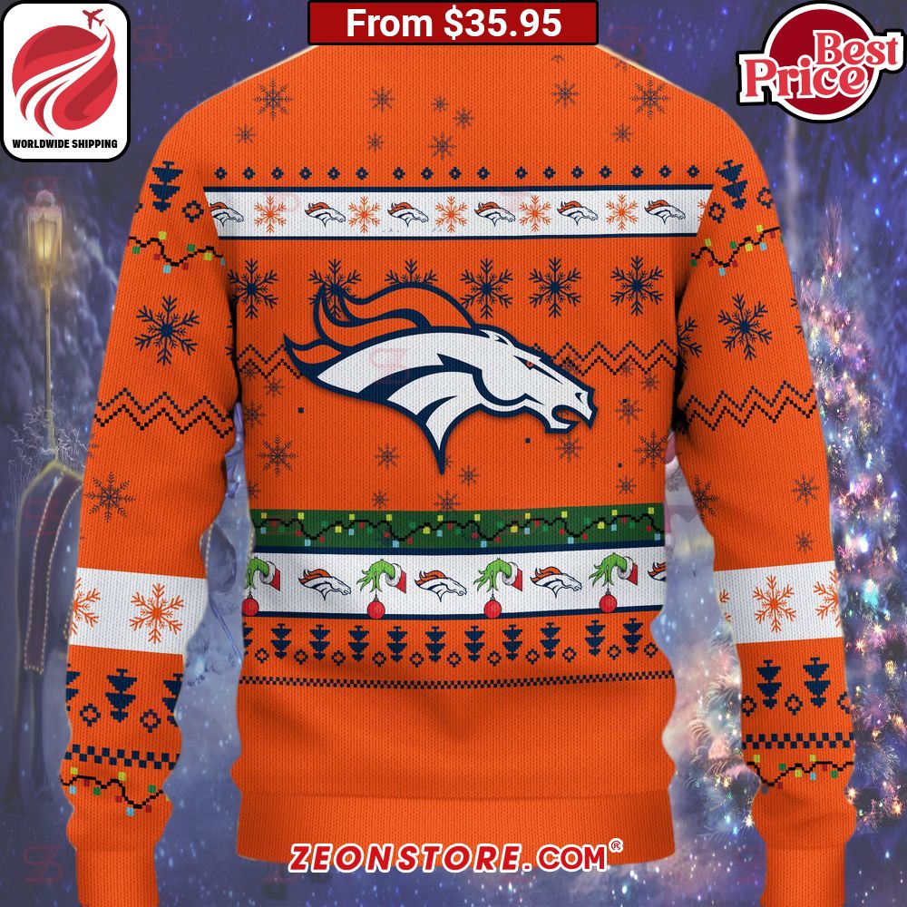 Denver Broncos Grinch Christmas Sweater