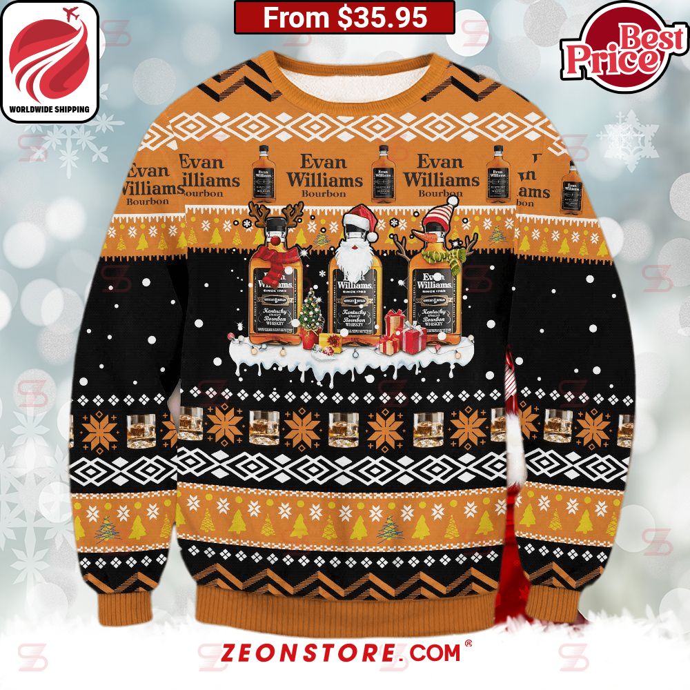 Evan Williams Bourbon Christmas Sweater