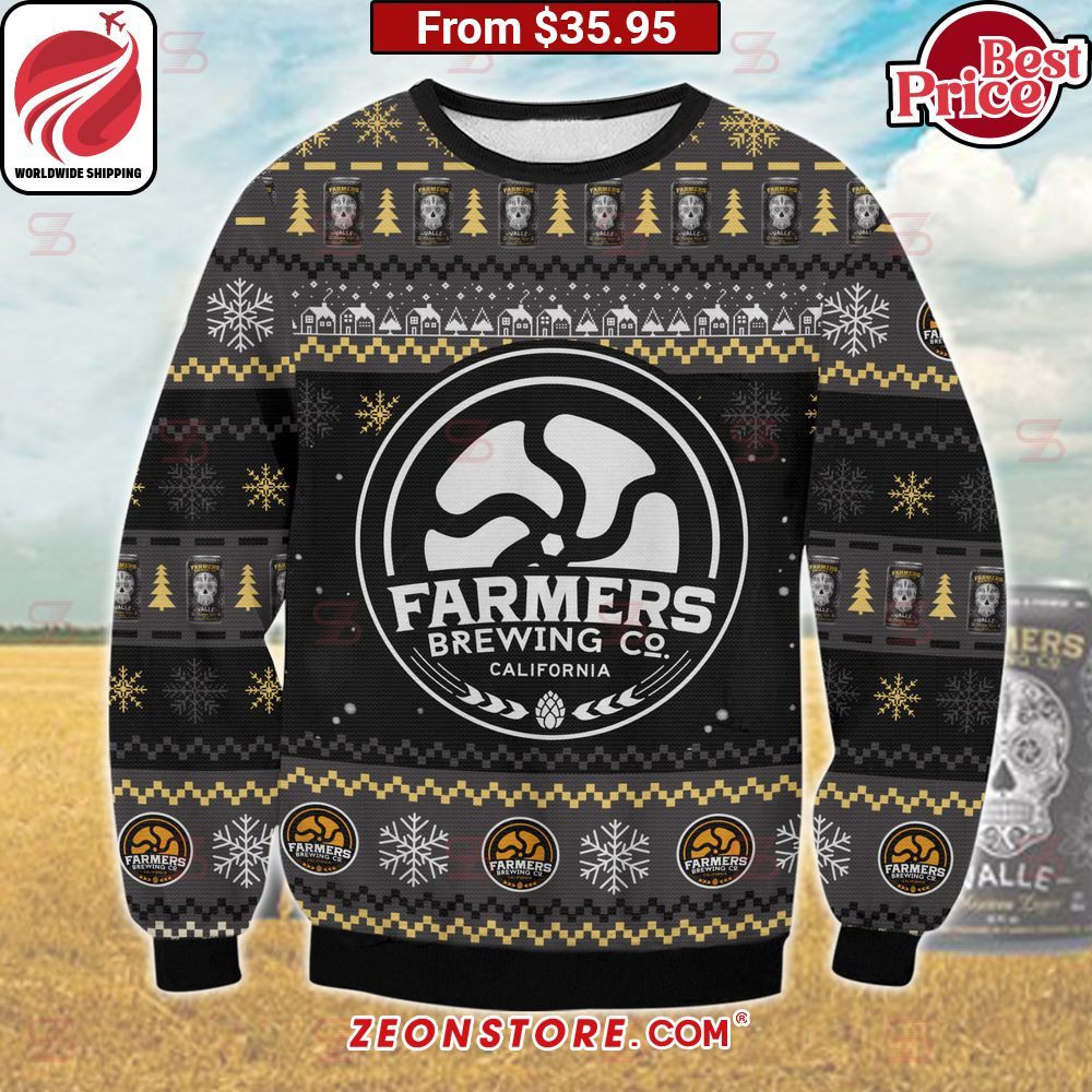 Farmers Brewing Christmas Sweater