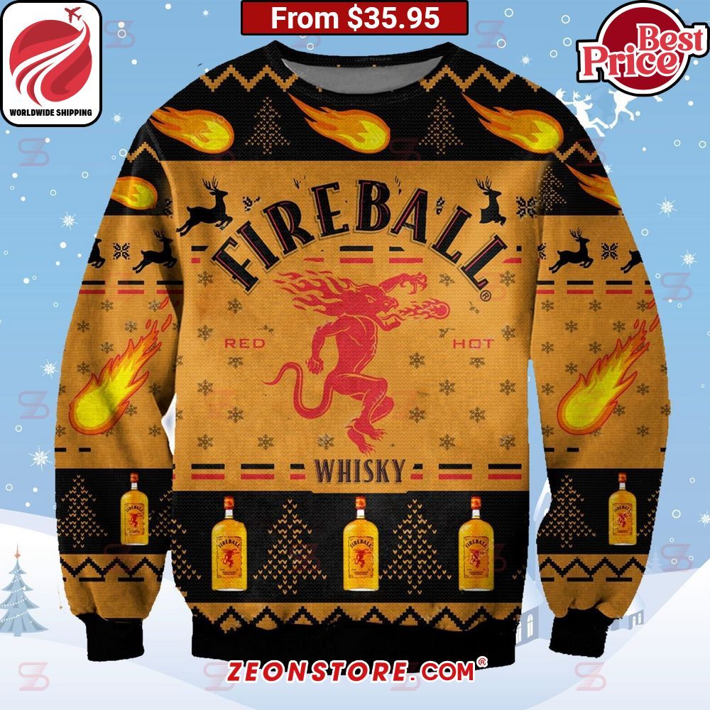 Fireball Whiskey Sweater