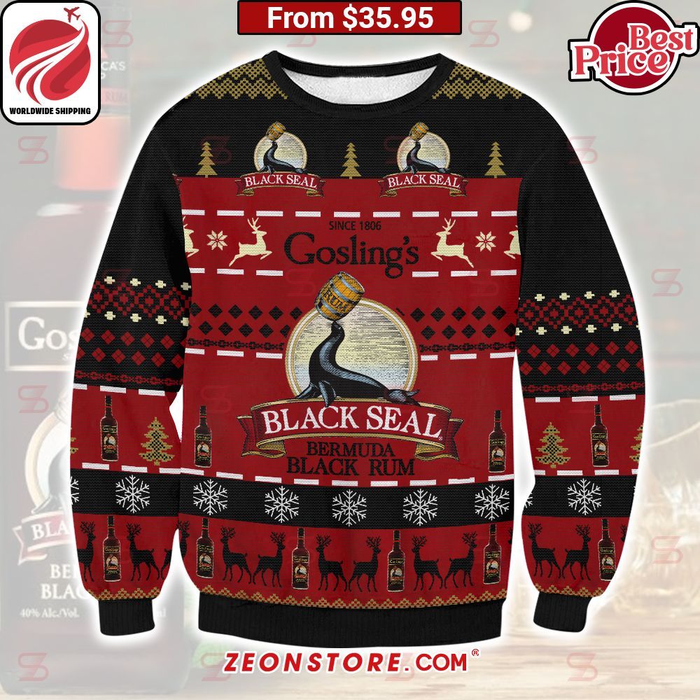 Gosling Rum Black Seal Ugly Sweater