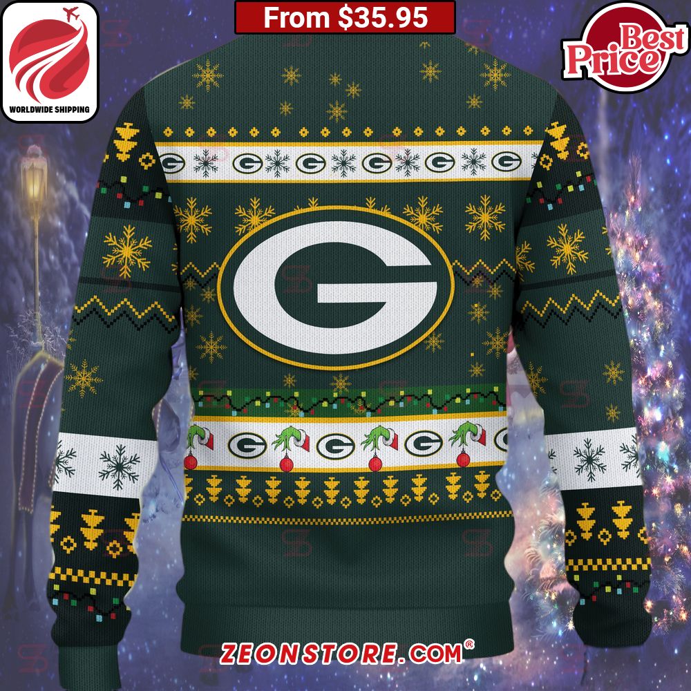 Green Bay Packers Grinch Christmas Sweater