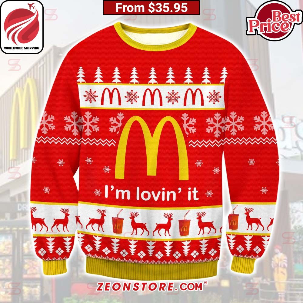 I'm Lovin' it McDonald's Ugly Sweater