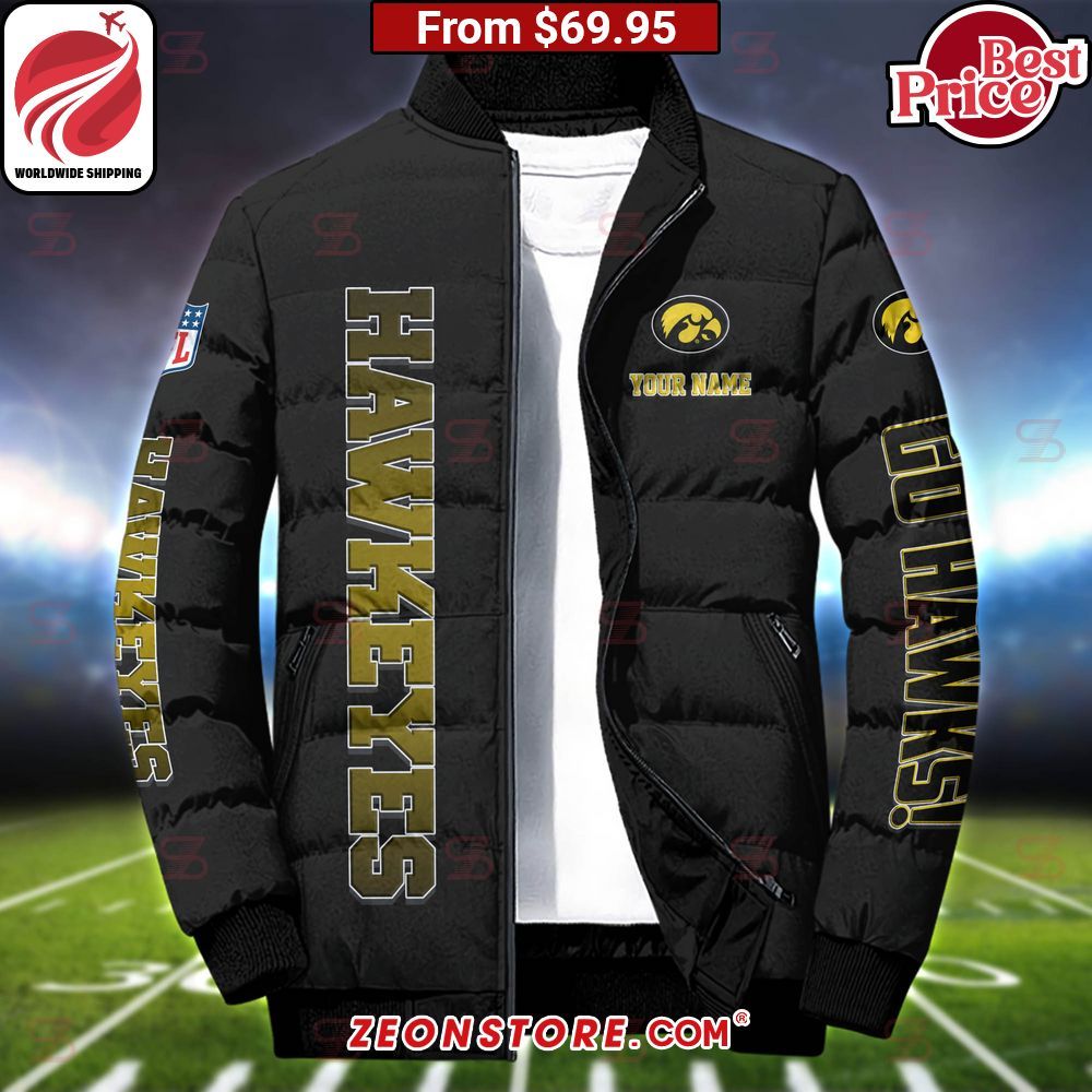 Iowa Hawkeyes Custom Puffer Down Jacket