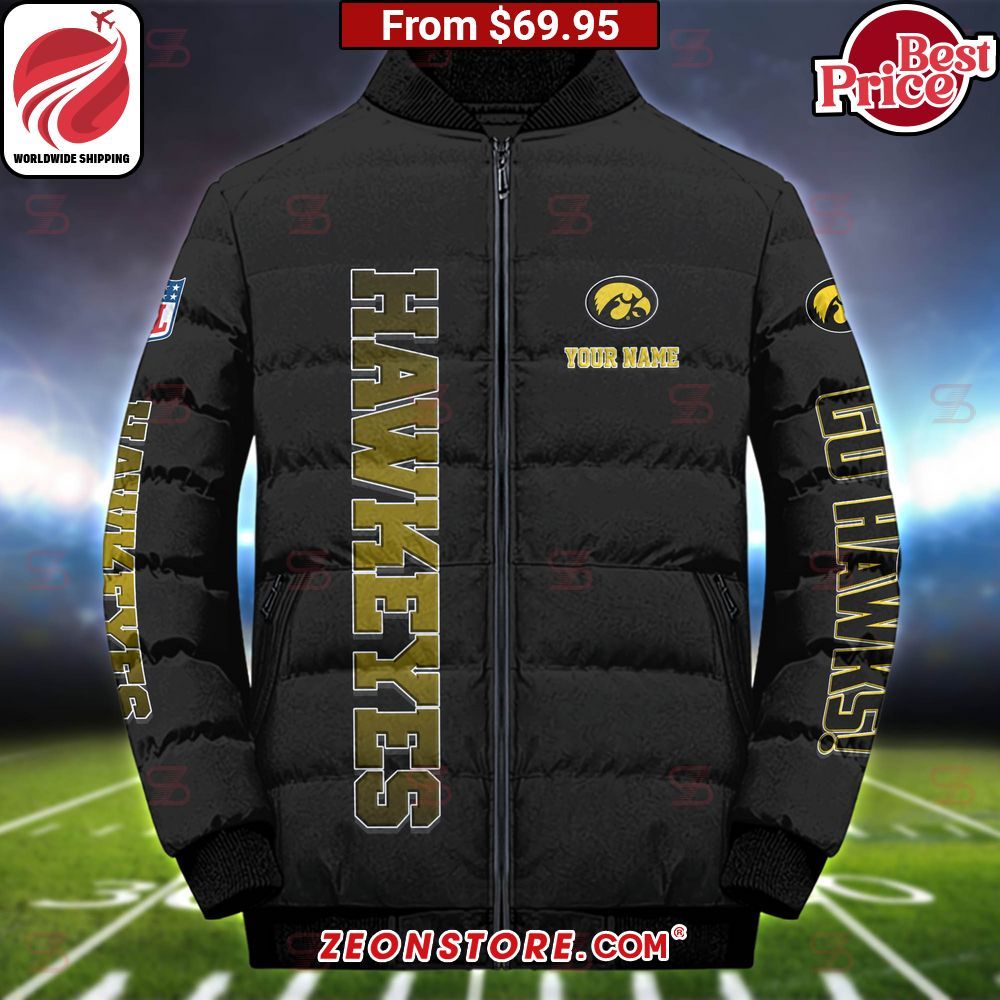 Iowa Hawkeyes Custom Puffer Down Jacket