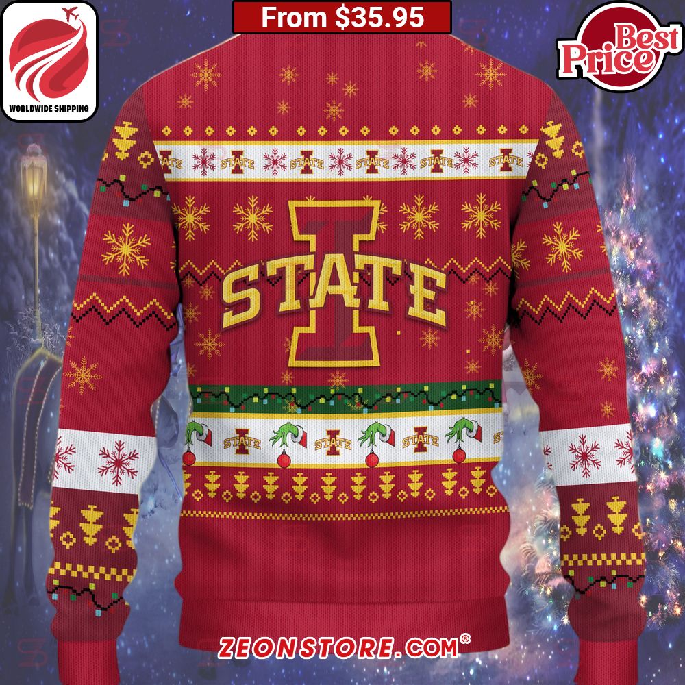 Iowa State Cyclones Grinch Christmas Sweater