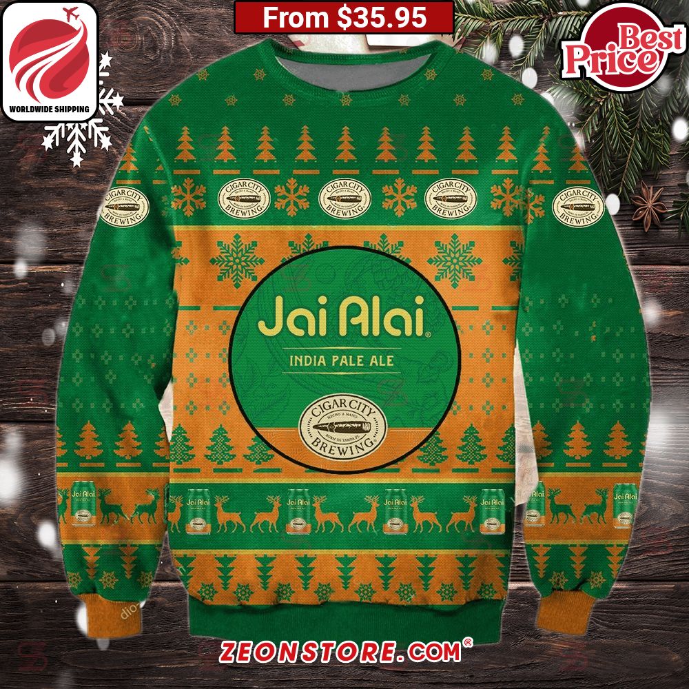 Jai Alai India Pale Ale Christmas Sweater