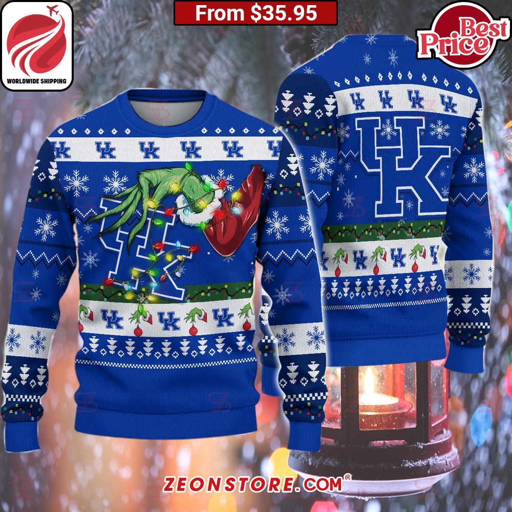 Kentucky Wildcats Grinch Christmas Sweater