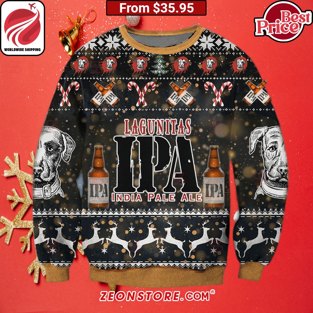 Lagunitas IPA India Pale Ale Christmas Sweater