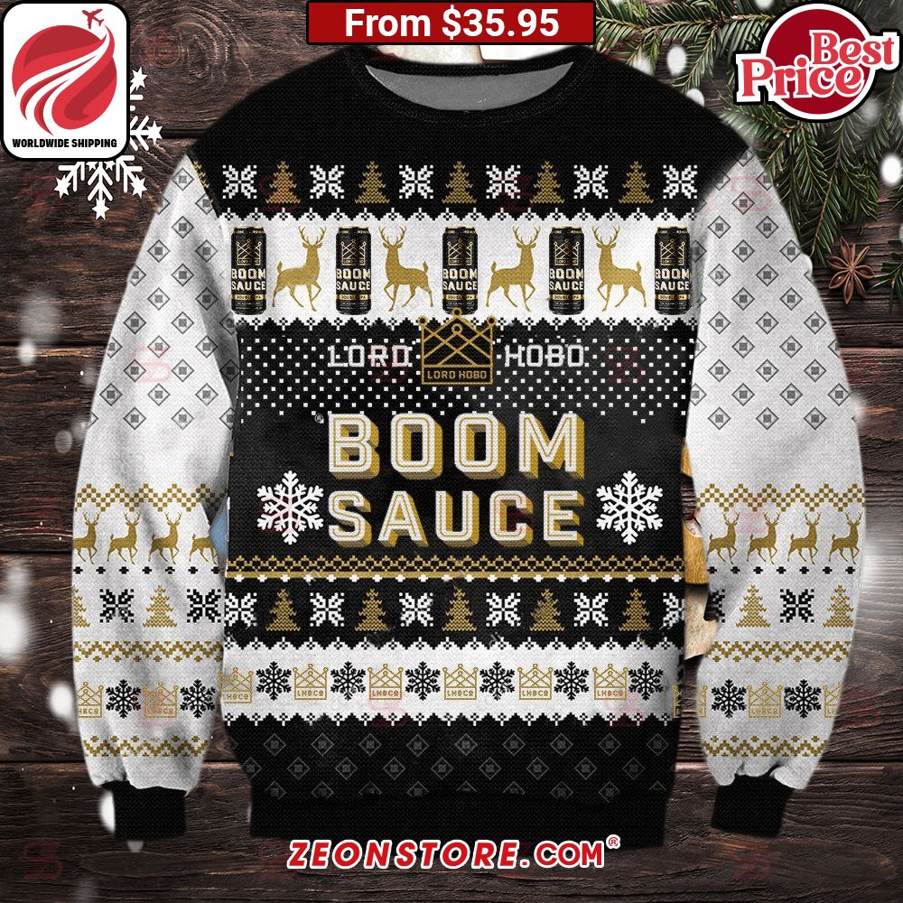 Lord Hobo Boom Sauce Christmas Sweater