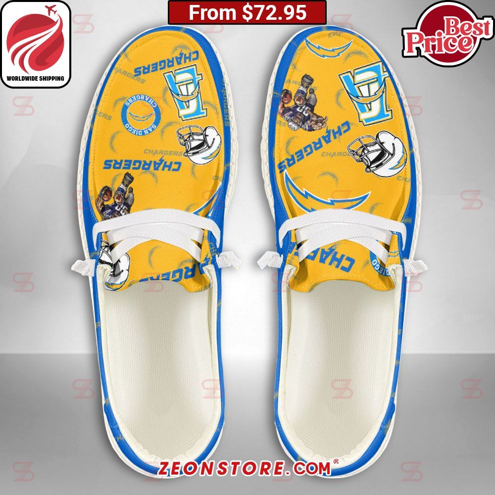 Los Angeles Chargers Custom Hey Dude Shoes