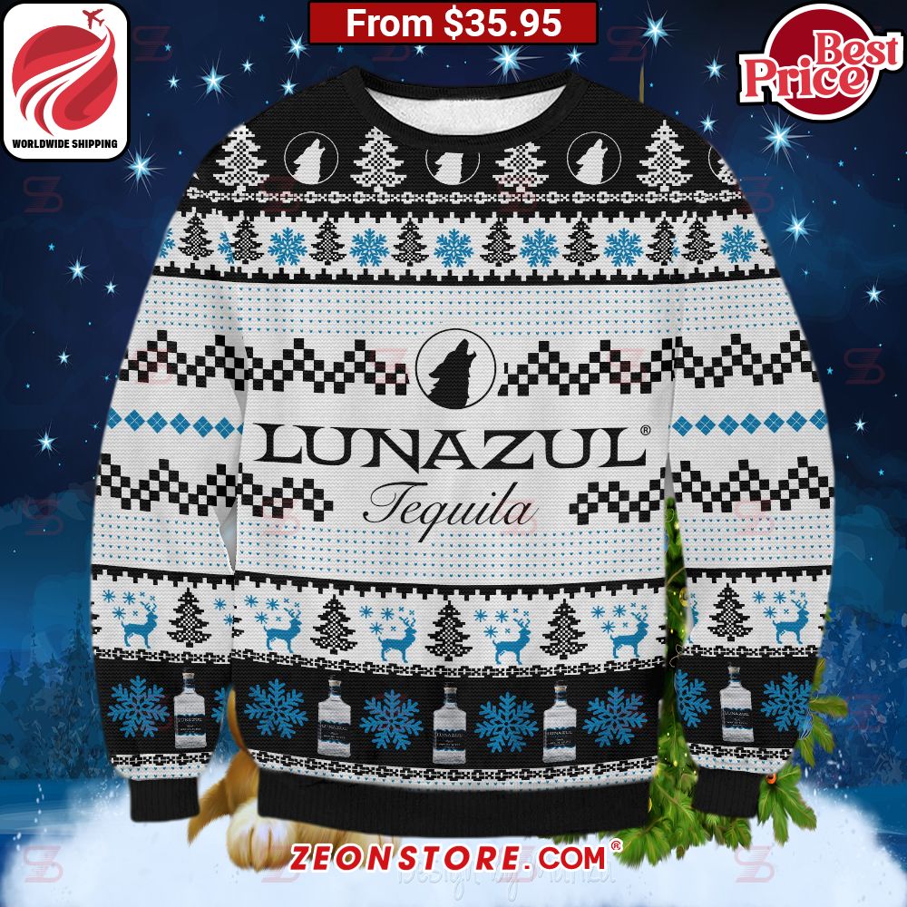 Lunazul Tequila Christmas Sweater