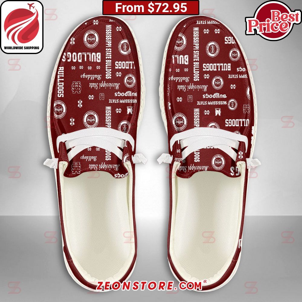 Mississippi State Bulldogs Custom Hey Dude Shoes