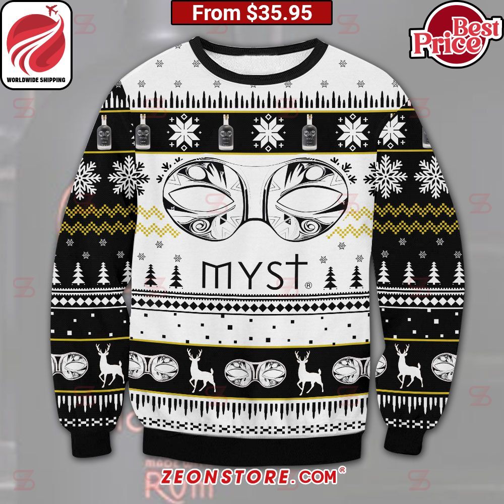 Myst Coffee Tequila Christmas Sweater