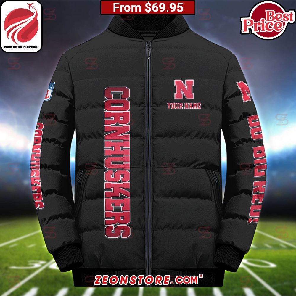 Nebraska Cornhuskers Custom Puffer Down Jacket